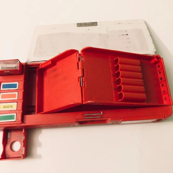 Vintage 90s Disneys Minnie Mouse Kids Double Sided Pencil Case With 4 Buttons - Picture 13 of 16